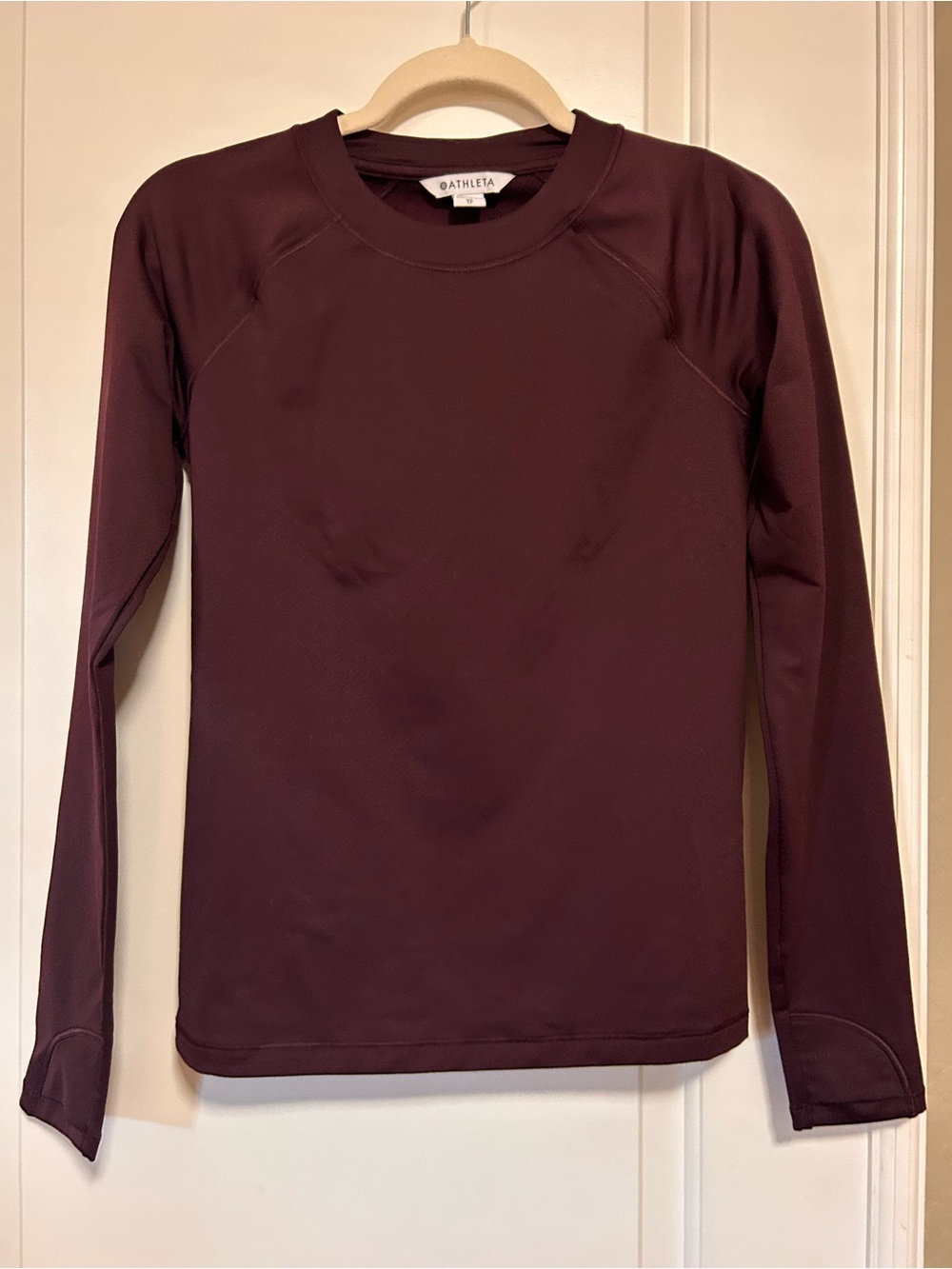 🏃🏽‍♀️💜🧘🏽‍♀️ Athleta Long Sleeve Athletic Crew Top in Deep Plum 🧘🏽‍♀️💜🏃🏽‍♀️